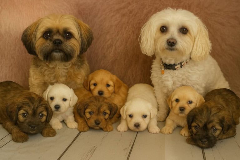 Adorable Maltese and mixed breed puppies at Mystic Maltaliers in Australia.