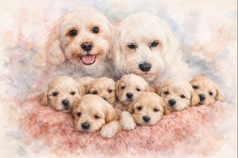 Adorable Maltese and Cavoodle puppies from Mystic Maltaliers, perfect family companions in Australia.